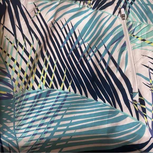 ❤️SALE❤️ T by Talbots Ath Golf Pickleball Skirt Pockets XL Blue Green floral - Picture 2 of 4